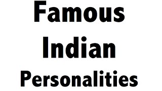 Famous Women - Indian Personalities - Part 1( Static GK )