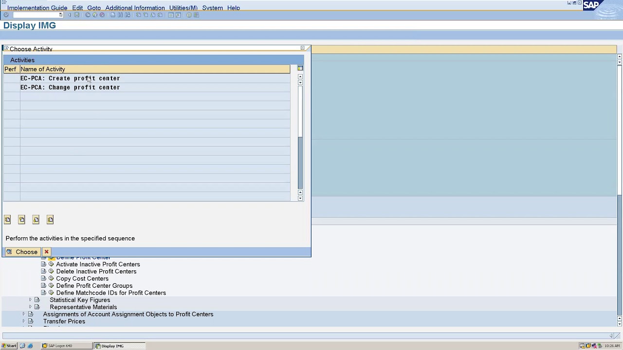 How To Unlock Profit Center In Sap
