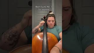 Bach Cello Suite No. 3, Sarabande: an excerpt