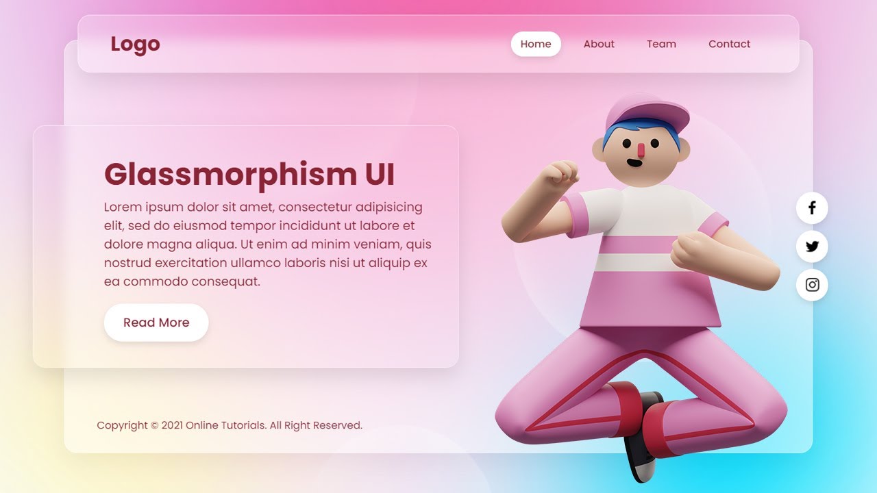 Beat.s Web App using GlassMorphism