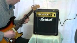 Marshall MG10CD amp test - from the skip/dumpster!