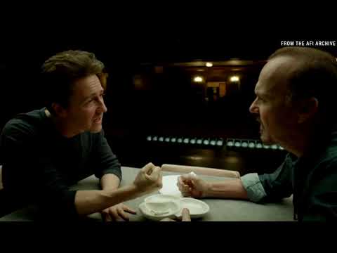 Michael Keaton and Edward Norton on BIRDMAN