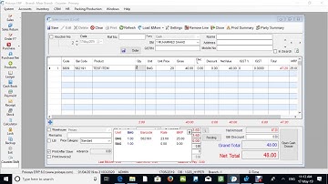 Sales Invoice Entry . Polosys ERP Video Tutorial