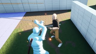UE5 - ALS KATANA SAMURAI + AI Testing Block System / Lock on and Launch Character in Air ( SHOWCASE)