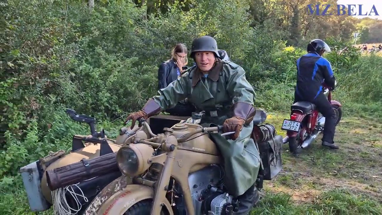 Ausfahrt Zündapp KS 750 Gespann in Ungarn