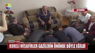 Koreli Misafirler Gazilerin Önünde Böyle Eğildi