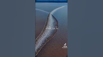 {مرج البحرين يلتقيان بينهما برزخ لا يلتقيان} سوره الرحمن بصوت الشيخ ادريس ابكر 💙🤍