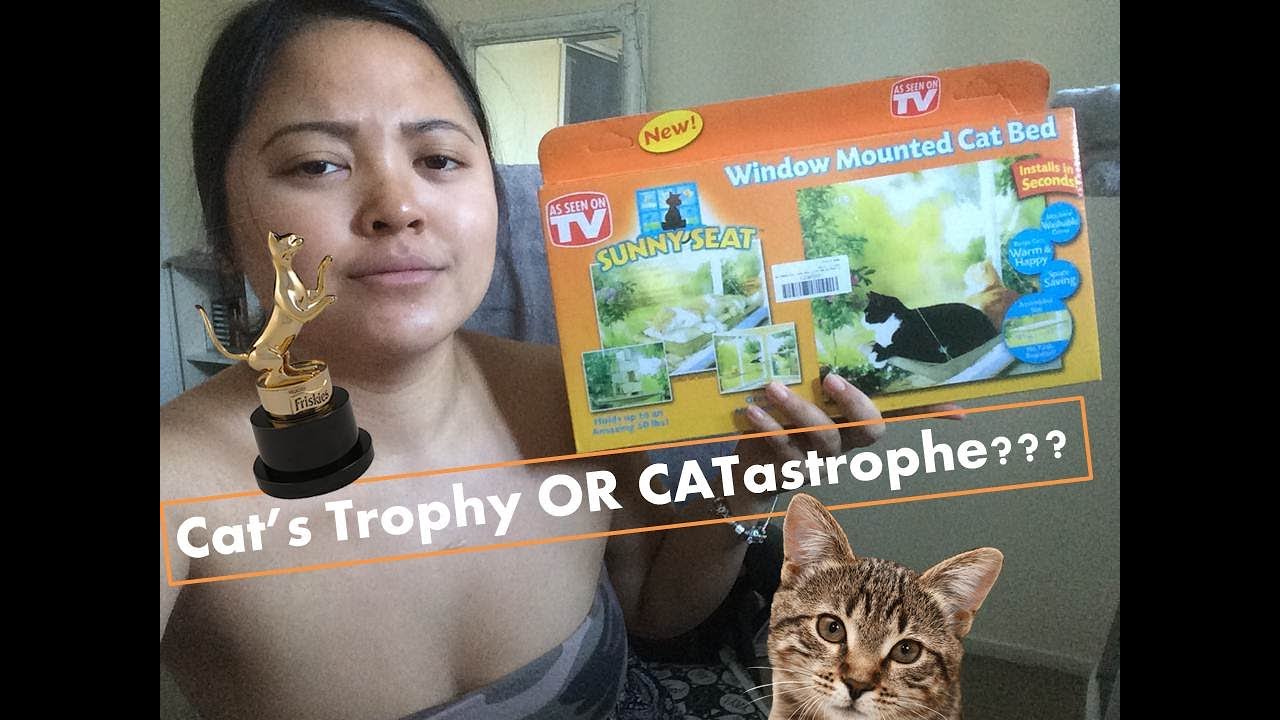 As Seen on TV Window Mounted Cat Bed, HOLDS 50 LBS! Cat's Trophy or