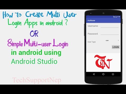 How to Create Multi User Login Apps in Android using Android Studio?[With Source Code]