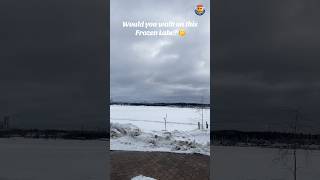 Magical Frozen Lake in Finland🇫🇮Lake Saimaa #LakeSaimaa #frozenlake #nordicbeauty #saimaa #shorts