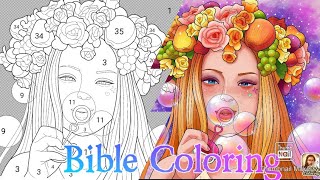 Bible Coloring- paint by number|app screenshot 4
