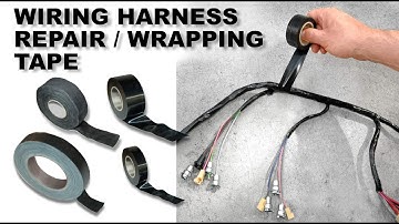 Wiring Harness Repair/Wrapping Tape. How to re-tape an old harness using correct non-adhesive tape.