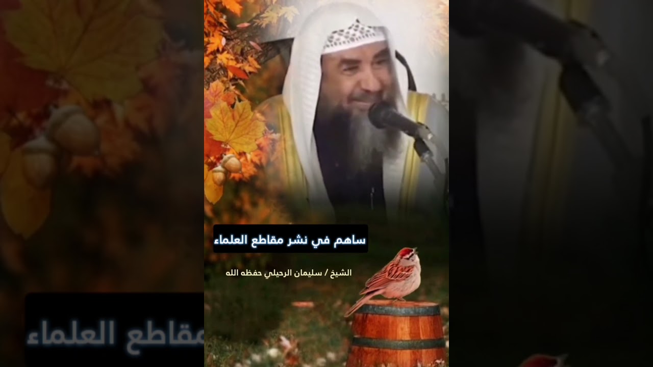 ساهم في نشر مقاطع العلماء 🍂 || للشيخ سليمان الرحيلي