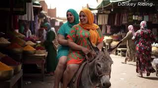 Fat Women Riding Donkey
