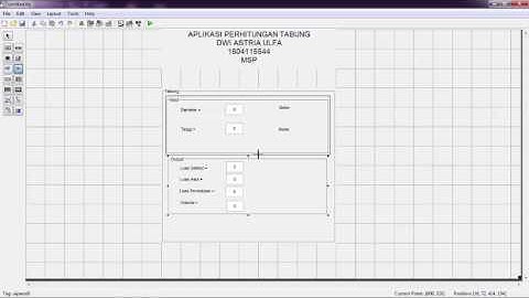 Cara Membuat Aplikasi Perhitungan Tabung Dengan GUIDE MATLAB Oleh Dwi Astria Ulfa FPK UNRI