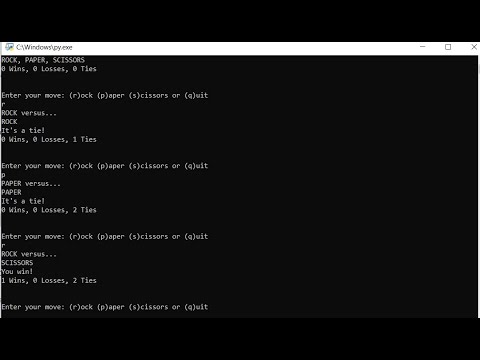 RockPaperScissors In Python With Source Code | Source Code & Projects