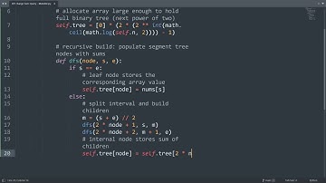 Leetcode 307. Range Sum Query - Mutable in Python | Python Leetcode | Python Coding Tutorial | ASMR