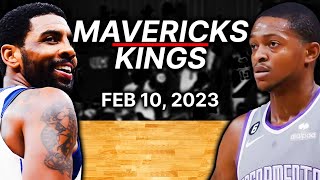 Dallas Mavericks Vs Sacramento Kings Full Game Highlights | Feb 10 | 2023 NBA Season