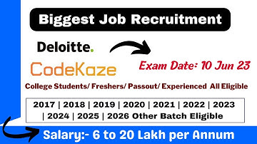 Biggest Off Campus Drive | Anyone apply | Exam 10June | Salary 6 to 20LPA |2025/24/23/22/21/20/19/18