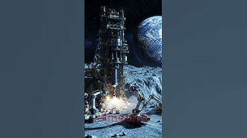 #Lunar Moon #TBM Machine Drilling and Tunnel Creation#ai #space