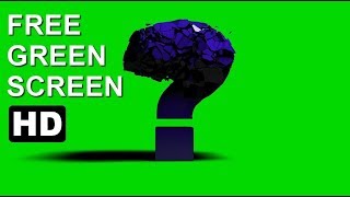 FREE HD Green Screen EXPLODING QUESTION MARK