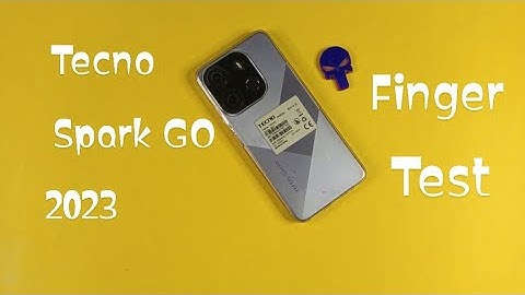 Tecno spark Go 2023 Finger Print Back (Mounted) | Finger Print Test