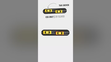 CSS Only Taxi Animation Effects #gscodifytechnical #shorts #viral