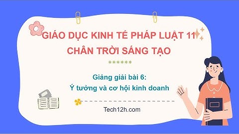 Giảng bài 6: Ý tưởng và cơ hội kinh doanh | Bài giảng Kinh tế pháp luật 11 Chân trời