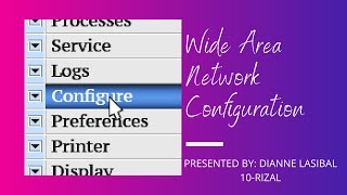 CONFIGURING WIDE AREA NETWORK