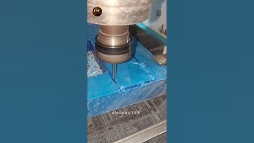 mc nylon bule cutting cnc router machine #cnc #router #machine