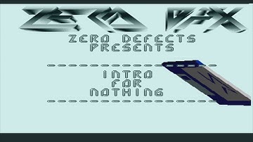 Zero Defects - Intro For Nothing - 1991 - Amiga Demo Scene HD 1080@50