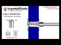 E selfdriving nut installation animation  imperial rivet  fasteners