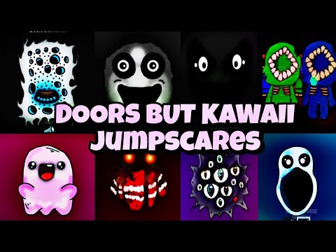 Doors But Kawaii All New Monsters Jumpscares Roblox 