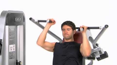 Reciprocating, Close Grip, User Defined Shoulder Press - Cybex Eagle Shoulder Press