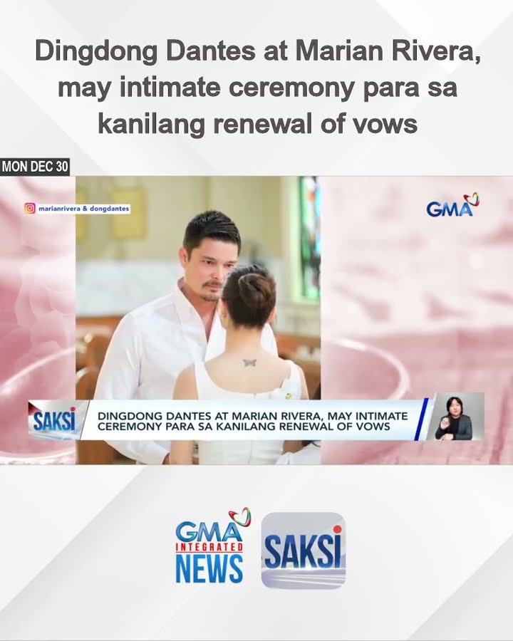 Dingdong Dantes at Marian Rivera, may intimate ceremony para sa kanilang renewal of vows | Saksi