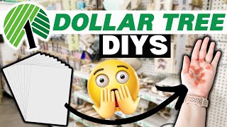 🌟These UNBELIEVABLY EASY DIYS will have you RUNNING to Dollar Tree! Budget Friendly Home Decor DIYS