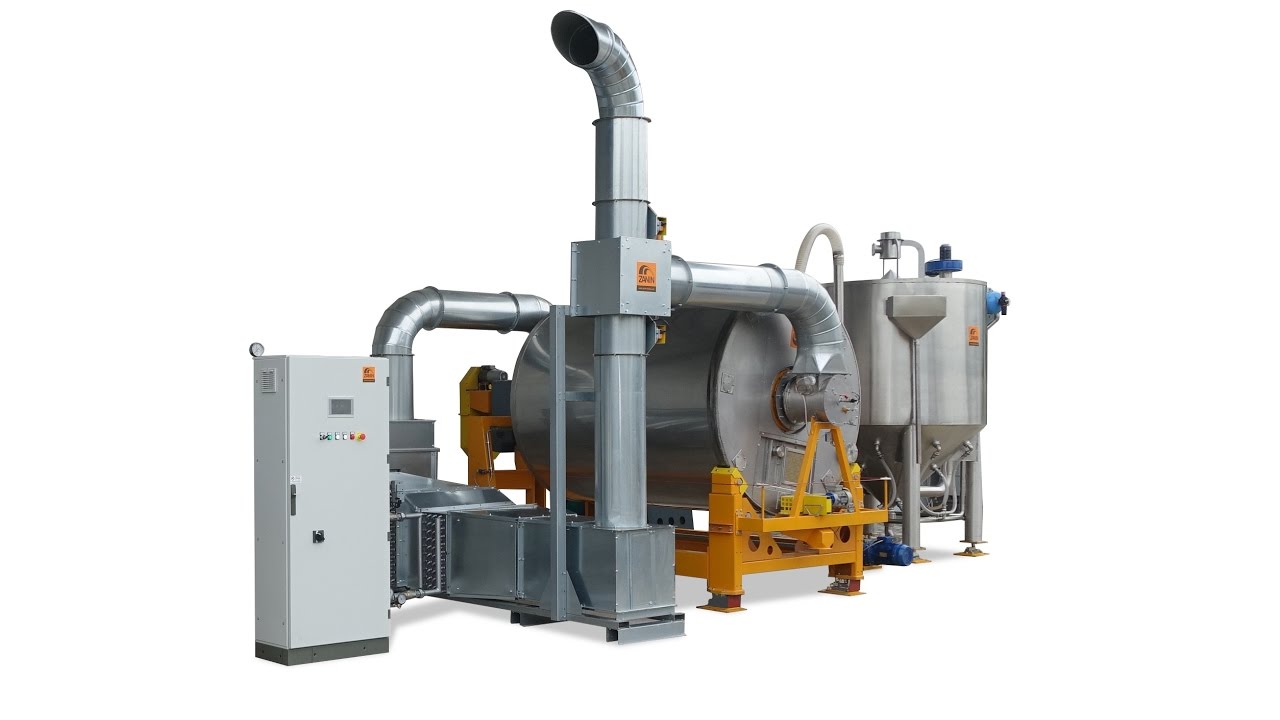 MALTERIE POUR LES PRODUITS BIOLOGIQUES  - MALTAGE À TAMBOUR AVEC MACERATOR