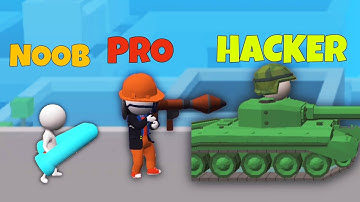 NOOB vs PRO vs HACKER - Draw Weapons 3D