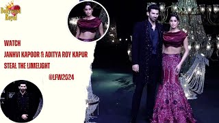 Watch Janhvi Kapoor & Aditya Roy Kapur Steal The Limelight @LFW2024