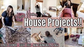 NEW HOUSE PROJECTS 2025 :: New Furniture & Rugs, Renter Friendly DIYs + Making a House Our Home