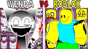 ALL WENDA VS ROBLOX TEST | FNF Character Test | Gameplay VS Playground