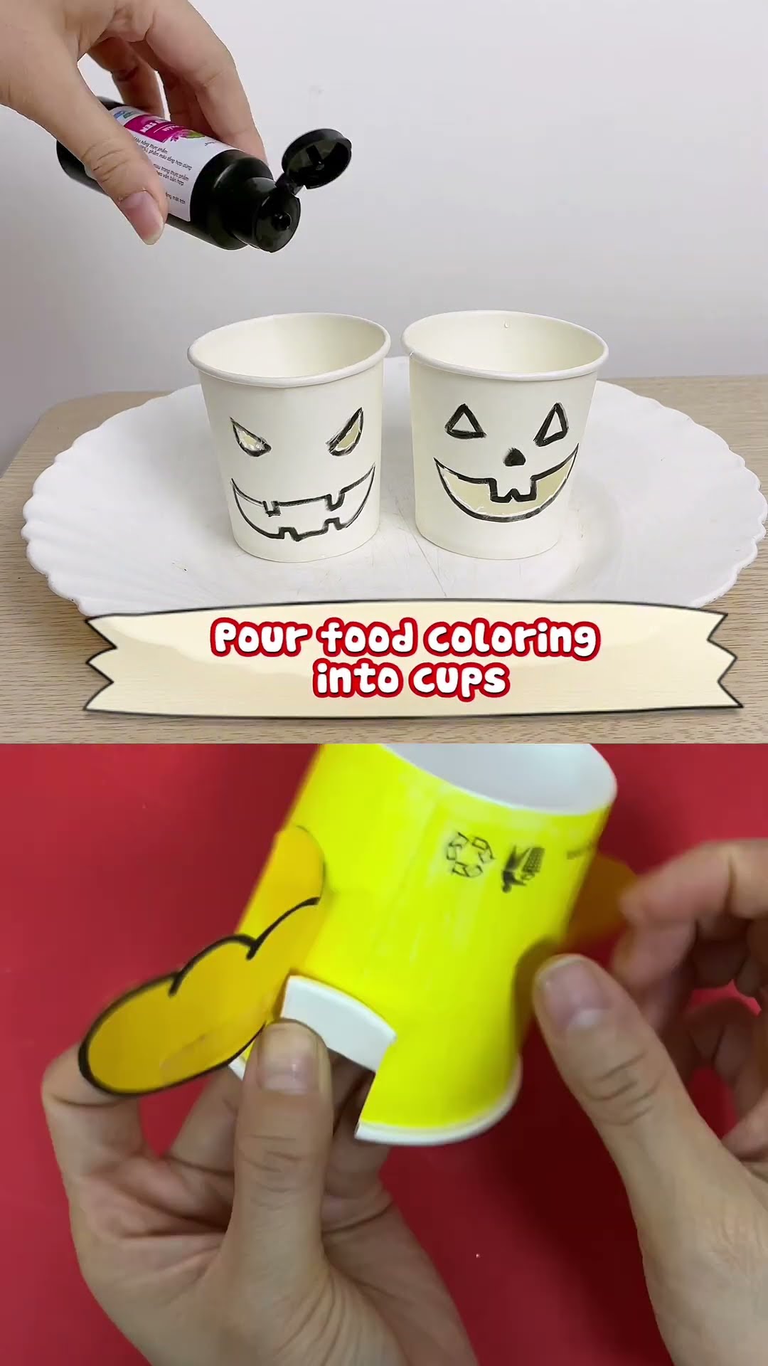 Thí nghiệm và thủ công vui nhộn với cốc giấy | Paper cup fun experiment #shorts #kidsvideos #science