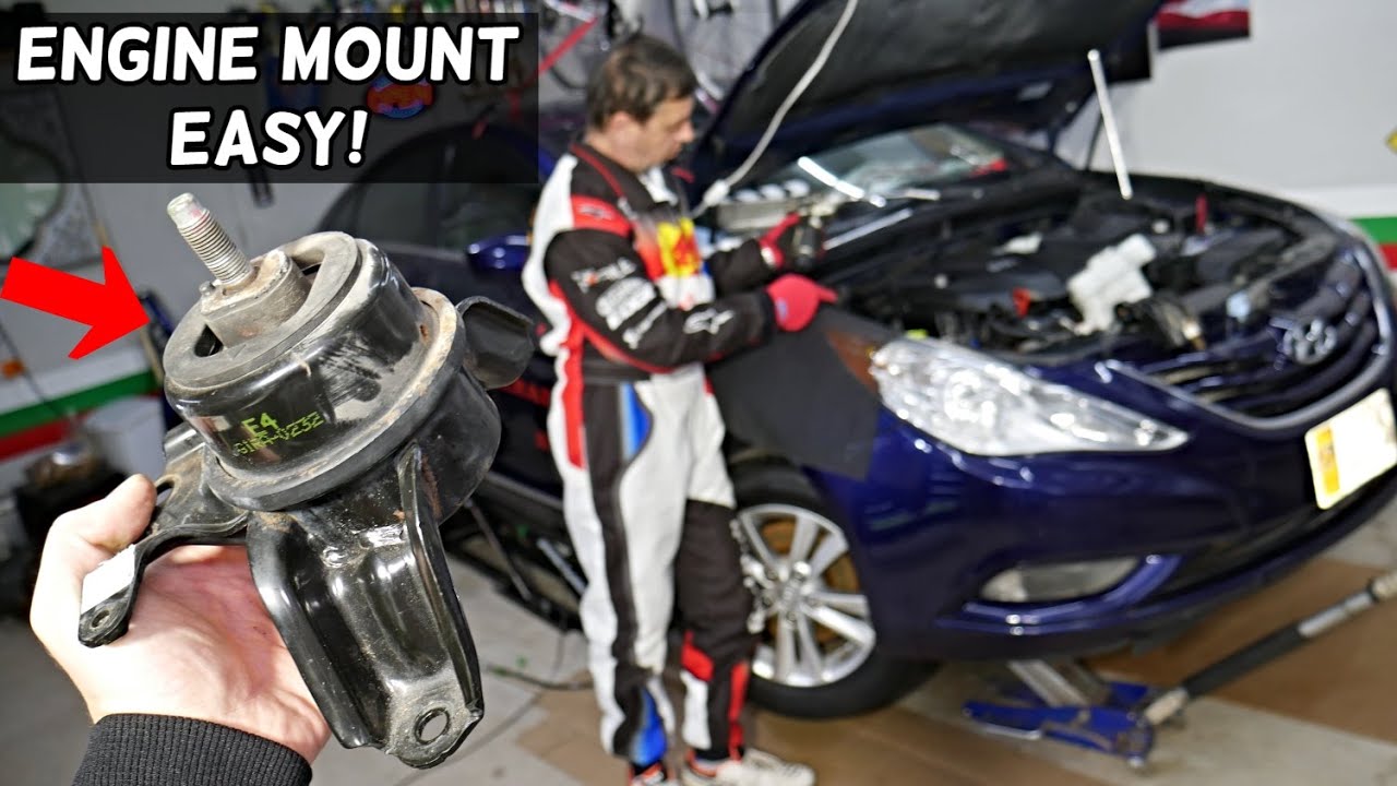 HYUNDAI SONATA PASSENGER SIDE ENGINE MOUNT REPLACEMENT REMOVAL YouTube