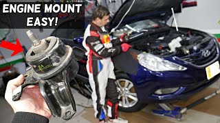 HYUNDAI SONATA PASSENGER SIDE ENGINE MOUNT REPLACEMENT REMOVAL