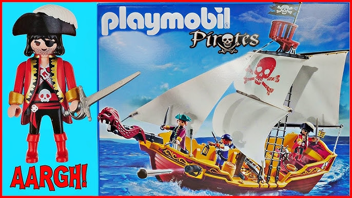 Far smag prosa Playmobil Redcoat Soldier with 4290 Large Pirate Ship - Piratenschiff -  Rotröcke - YouTube