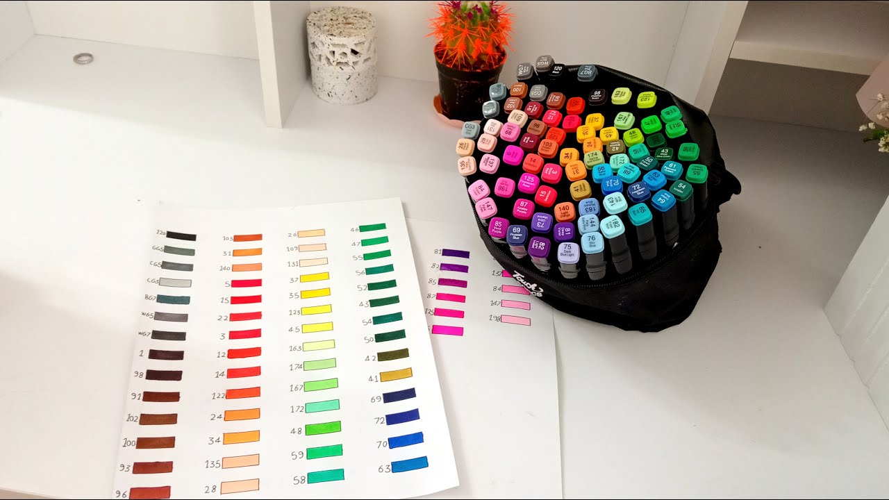 Color rush😍-unboxing 80 color newtouch markers