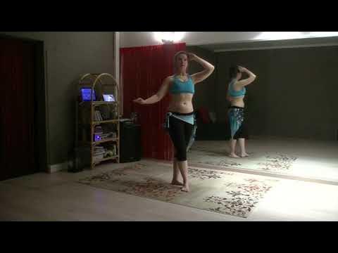 Belly dance practice flow class with Queenie: 4 combinations and a ...