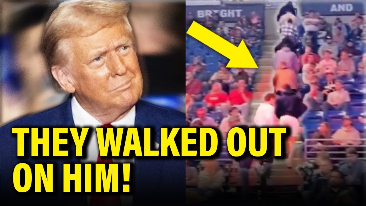 Trump Crowd LEAVES in MIDDLE of AWFUL SPEECH in PA