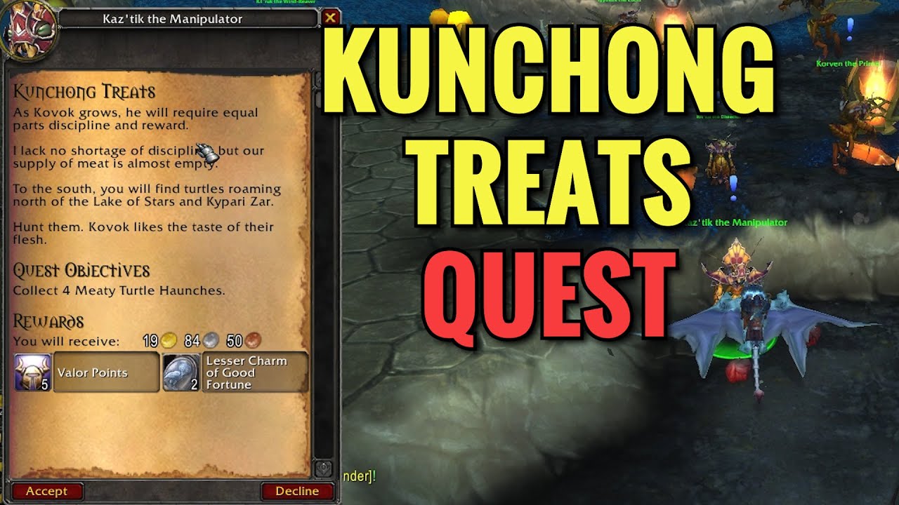 Kunchong Treats Quest (WoW MOP)