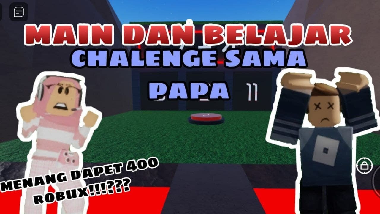 Main Parkour Matematika Sama Papa [Challenge Robux], Siapakah Yang Menang? Math Obby - ROBLOX